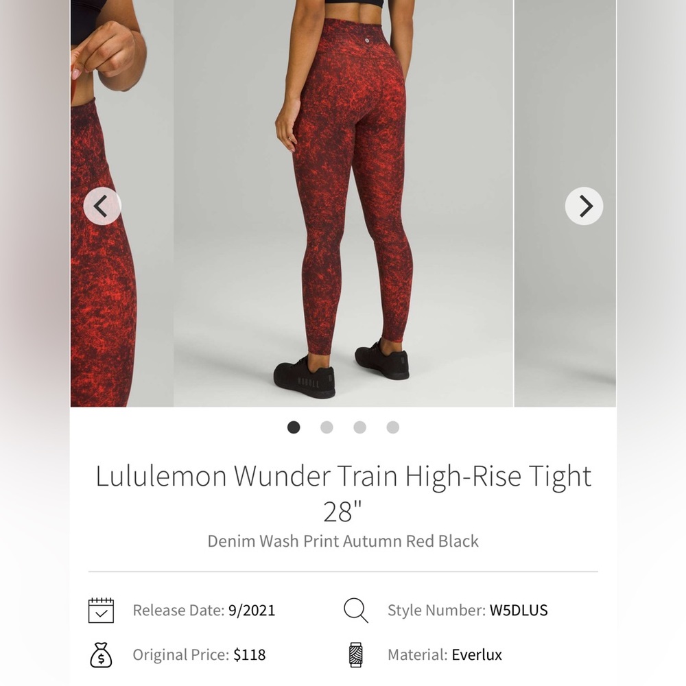 Lululemon Wunder Train High-Rise Tight 28"